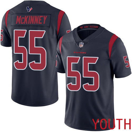 Houston Texans Limited Navy Blue Youth Benardrick McKinney Jersey NFL Football #55 Rush Vapor Untouchable